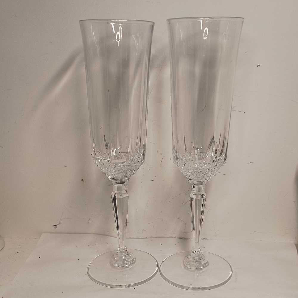 St. George Crystal American Heritage Champagne Flute 8 3/8” X 2 1/4” Diameter